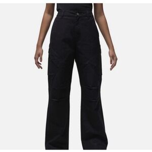 Air Jordan Womens Cargo Pants Black Utility Style Size L